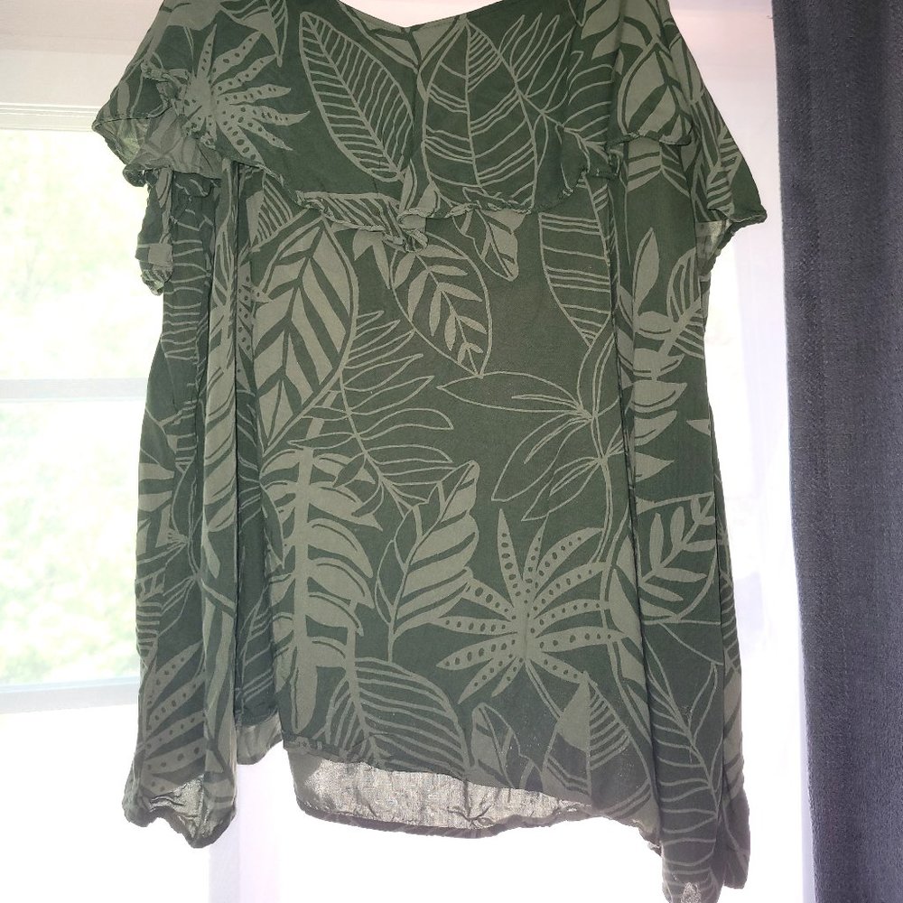 Off shoulder tank, OLD NAVY, XL, Forest Green